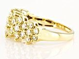 Natural Yellow Diamond 10K Yellow Gold Ring 1.50ctw