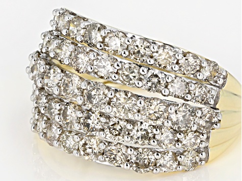 Candlelight Diamonds™ 10K Yellow Gold Dome Ring 3.00ctw