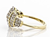 Candlelight Diamonds™ 10k Yellow Gold Cluster Ring 1.00ctw