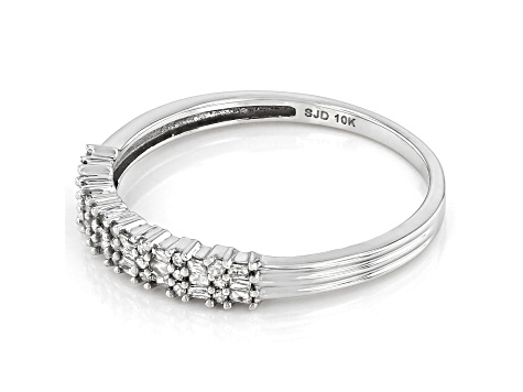 White Diamond 10k White Gold Band Ring 0.20ctw - UDG423A | JTV.com