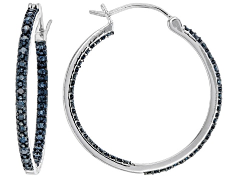 jtv diamond hoop earrings