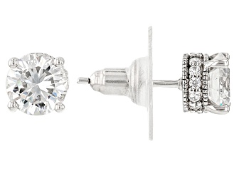 Cubic Zirconia Platineve Earrings 3.59ctw