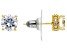 Cubic Zirconia 18k Yellow Gold Over Sterling Silver Earrings 3.59ctw