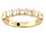 Cubic Zirconia 18k Yellow Gold Over Sterling Silver Band 1.26ctw