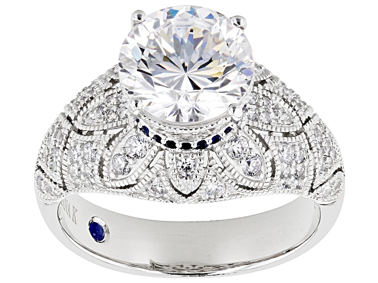 White Cubic Zirconia Platineve Ring 7.78ctw - VKB717 | JTV