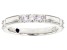 White Cubic Zirconia Platineve Band Ring 0.97ctw