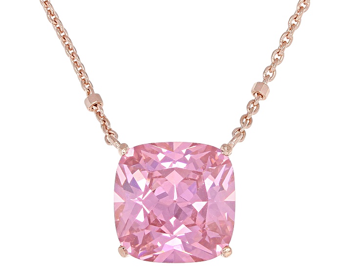 pink cubic zirconia necklace