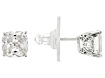 Canary Cubic Zirconia 18K Yellow Gold Over Sterling Silver Stud