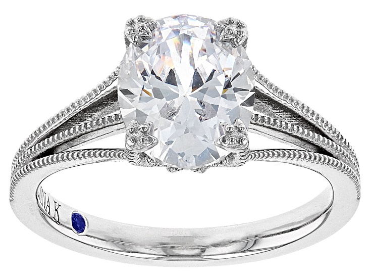 White Cubic Zirconia Platineve Ring 3.80ctw - VKB966A | JTV