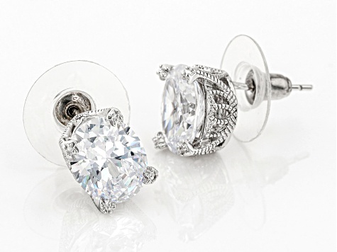 White Cubic Zirconia Platineve Earrings 7.60ctw