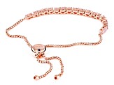 Pink Cubic Zirconia 18k Rose Gold Over Sterling Silver Bracelet 5.14ctw