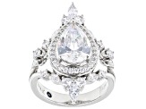 White Cubic Zirconia Platineve Ring 6.77ctw