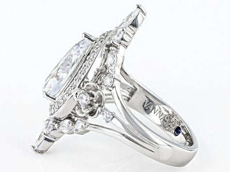 White Cubic Zirconia Platineve Ring 6.77ctw