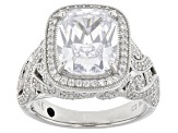 White Cubic Zirconia Platineve Ring 7.89ctw