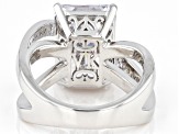 White Cubic Zirconia Platineve 11th Anniversary Ring 11.40ctw