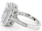 White Cubic Zirconia Platineve Ring 7.61ctw