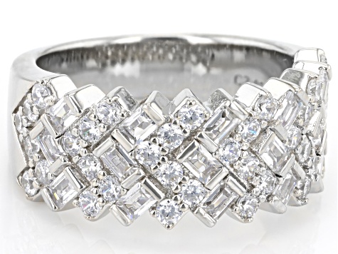 White Cubic Zirconia Platineve Ring 2.60ctw - VKJ016 | JTV.com
