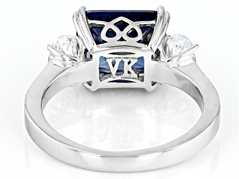 [美品]VeroCity CVN+13-CL VeroTwin Canary And White Cubic Zirconia Rhodium Over Silver Ice