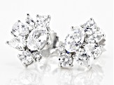 White Cubic Zirconia Platineve® Earrings 3.42ctw