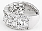 White Cubic Zirconia Platineve® Ring 3.79ctw