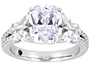 White Cubic Zirconia Platineve® Ring 6.52ctw
