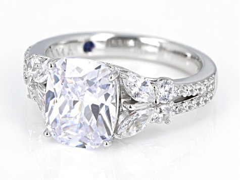 White Cubic Zirconia Platineve® Ring 6.52ctw - VKJ076 | JTV