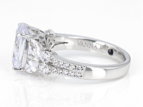 ジュンアシダ ツーピース 7 White Cubic Zirconia Platineve® Ring 6.52ctw - VKJ076 | JTV