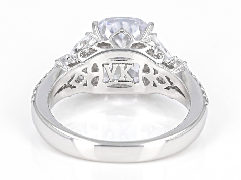 ジュンアシダ ツーピース 7 White Cubic Zirconia Platineve® Ring 6.52ctw - VKJ076 | JTV