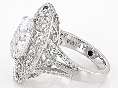 White Cubic Zirconia Platineve® Ring 7.43ctw