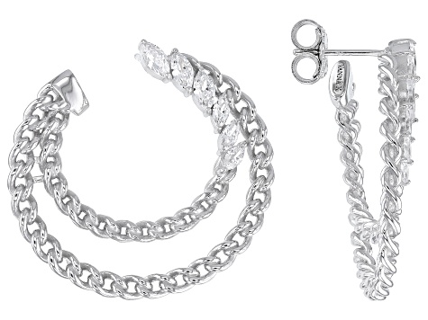 White Cubic Zirconia Platineve® Earrings 1.94ctw