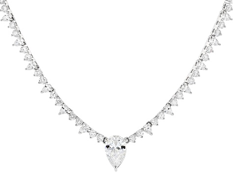 White Cubic Zirconia Platineve® Necklace 13.08ctw