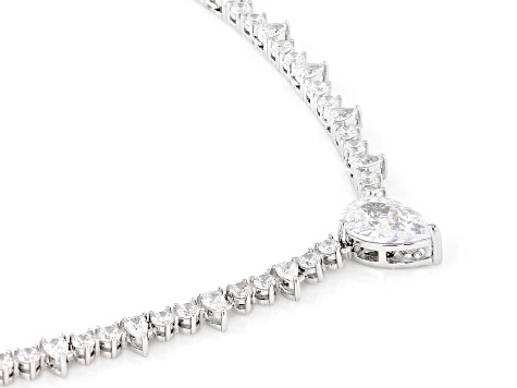 White Cubic Zirconia Platineve® Necklace 13.08ctw