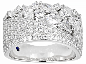 White Cubic Zirconia Platineve Ring 3.84ctw