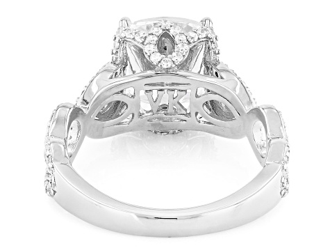 White Cubic Zirconia Platineve® 13th Anniversary Ring 7.25ctw