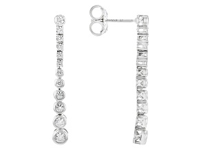White Cubic Zirconia Platineve® Earrings 0.99ctw