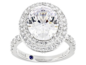 White Cubic Zirconia Platineve® Ring 9.17ctw