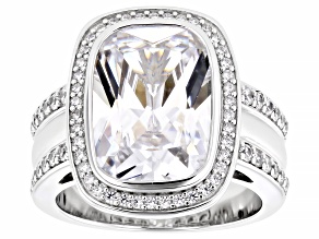 White Cubic Zirconia Platineve® Ring 11.31ctw