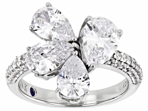 White Cubic Zirconia Platineve® Ring 6.25ctw