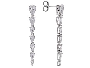 White Cubic Zirconia Platineve® Earrings 5.50ctw