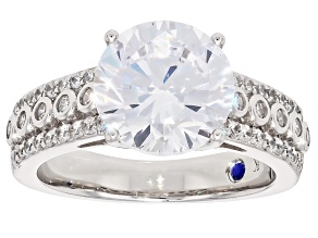 White Cubic Zirconia Platineve® Ring 6.45ctw