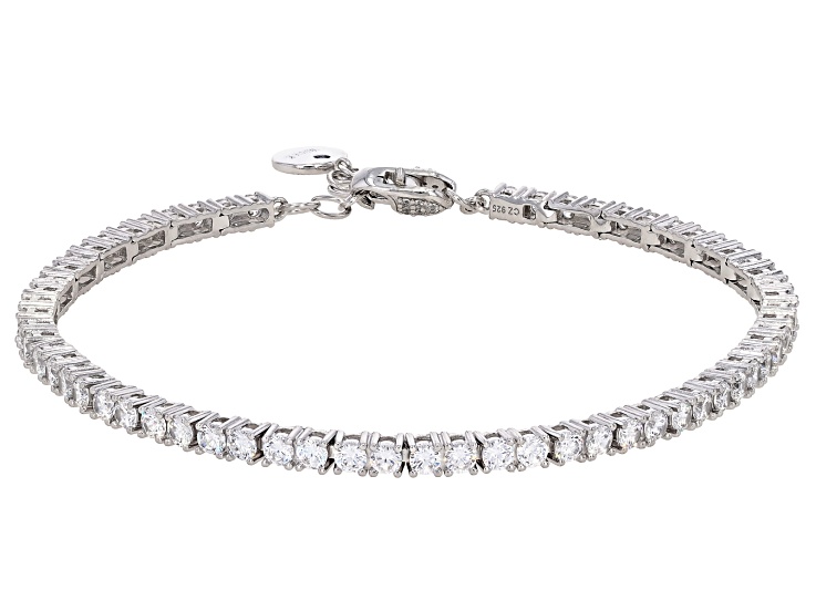 whimtinythingsブレスレット Pink And White Cubic Zirconia Platineve Bracelet 21.63ctw