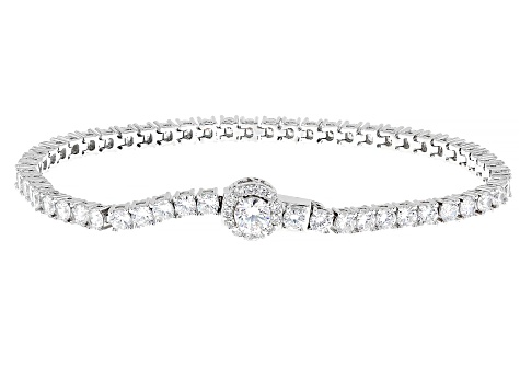 White Cubic Zirconia Platineve® Tennis Bracelet 10.81ctw - VKJ170
