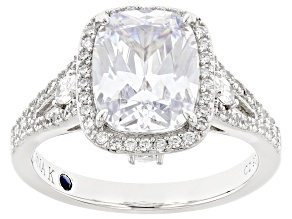 White Cubic Zirconia Platineve® Ring 6.07ctw