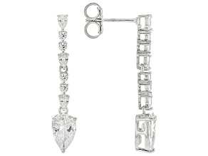 White Cubic Zirconia Platineve® Earrings 3.66ctw