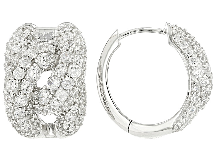 White Cubic Zirconia Platineve® Earrings 4.99ctw