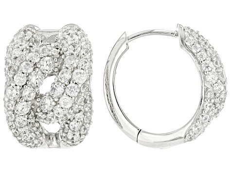 White Cubic Zirconia Platineve® Earrings 4.99ctw