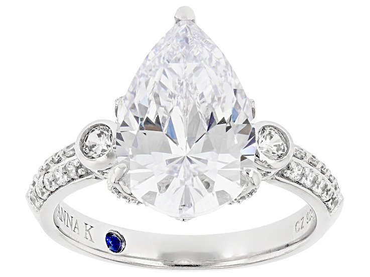 White Cubic Zirconia Platineve® Ring 7.35ctw
