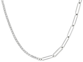 White Cubic Zirconia Platineve® Necklace 5.84ctw