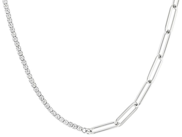 White Cubic Zirconia Platineve® Necklace 5.84ctw