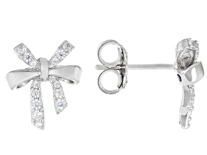 White Cubic Zirconia Platineve™ Earrings 0.46ctw